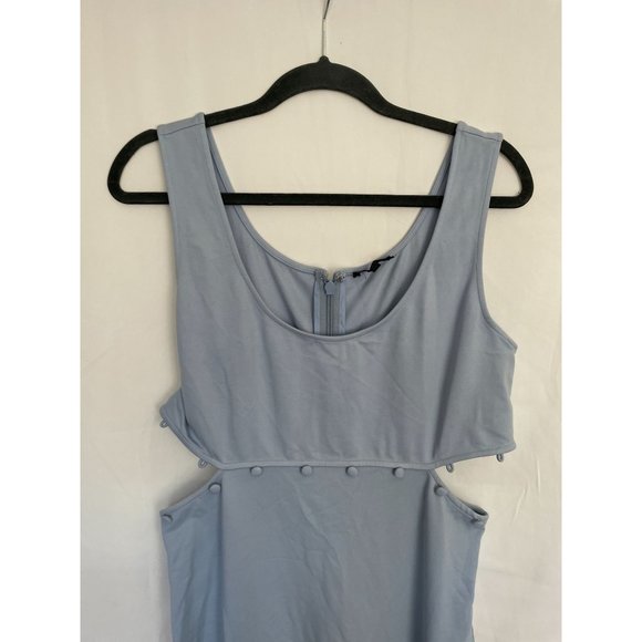 NWT H:ours Samiah Midi Dress in Baby Blue XL *missing button - Picture 4 of 9